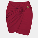Rose skirt rouge